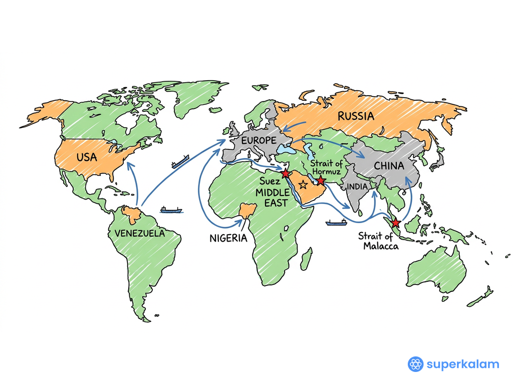 Global Mineral Oil Distribution and Trade