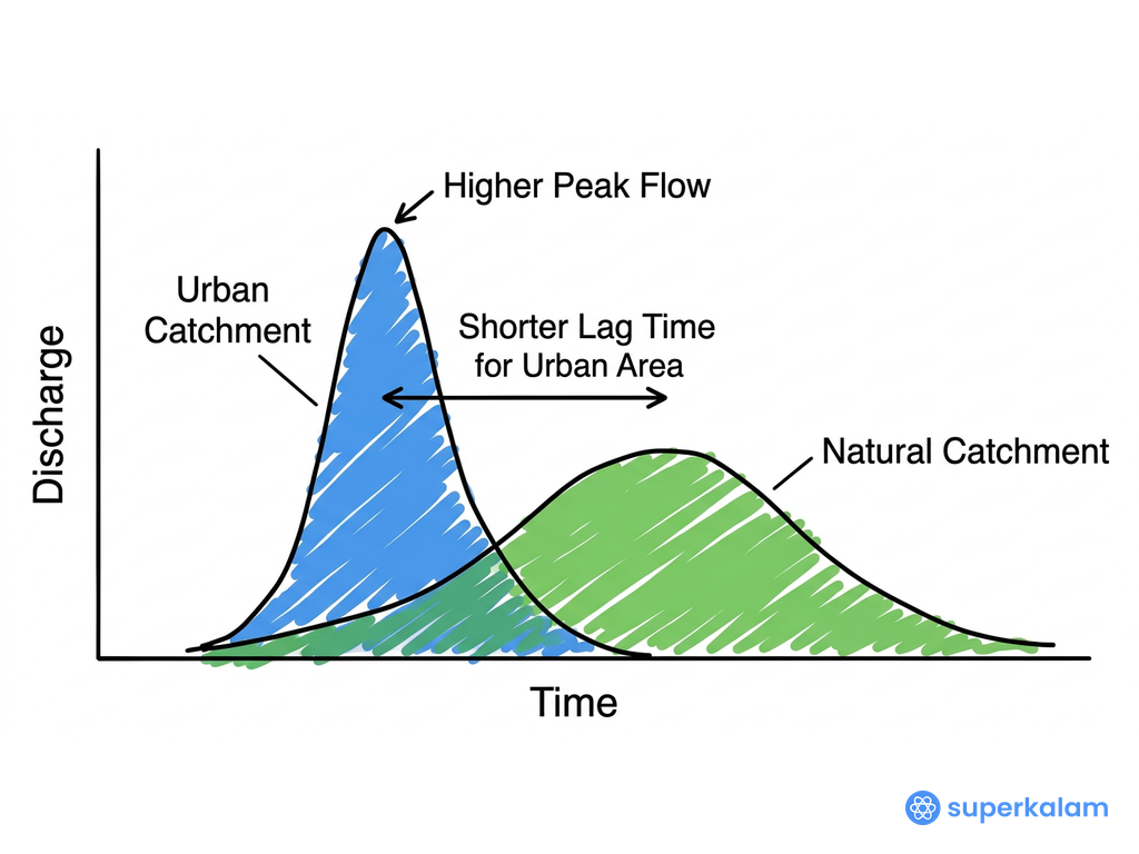 Discharge Over Time Bell Shaped Curves