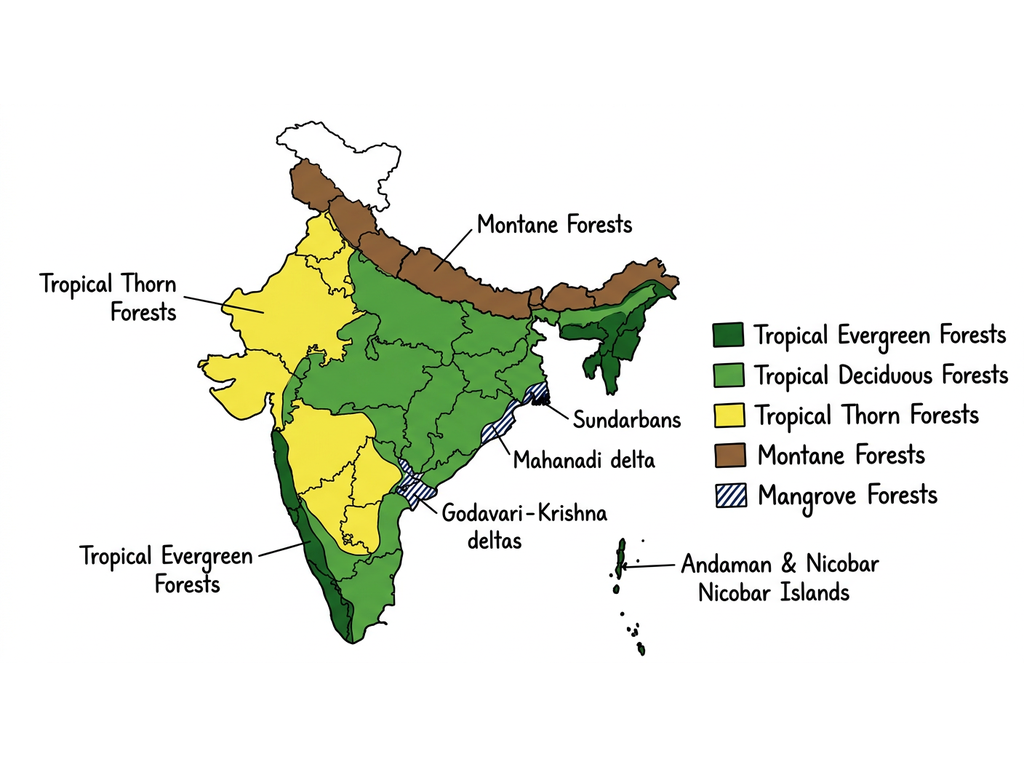 India's Forest Types and Vegetation Cover
