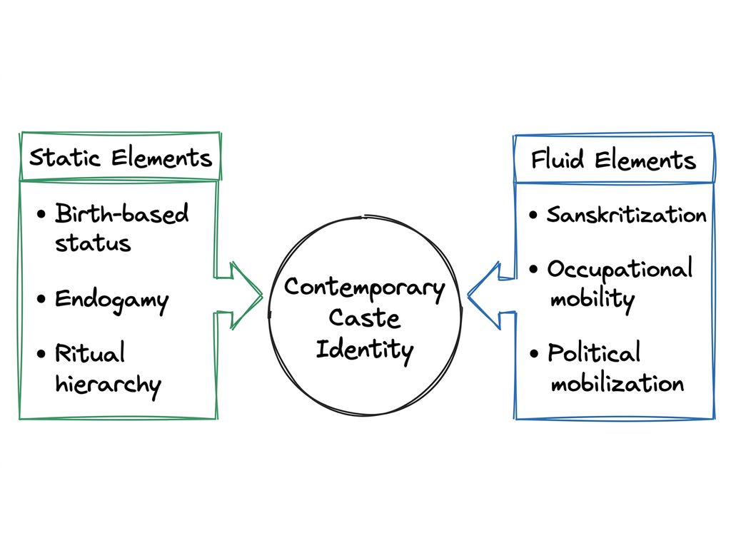 Static and Fluid Elements of Caste