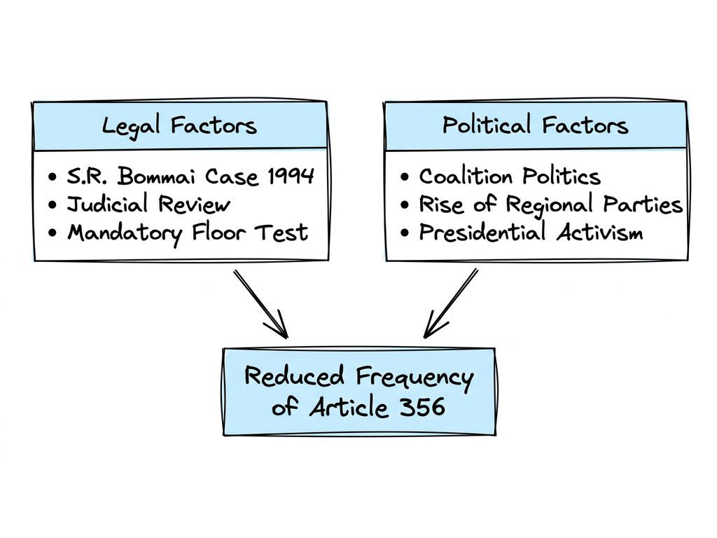Factors Reducing Frequency of Article 356