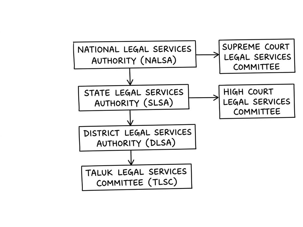 Legal Services Authorities Hierarchy in India