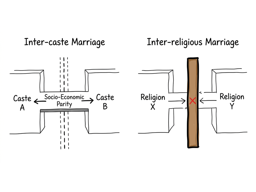 Inter-caste vs Inter-religious Marriage Comparison