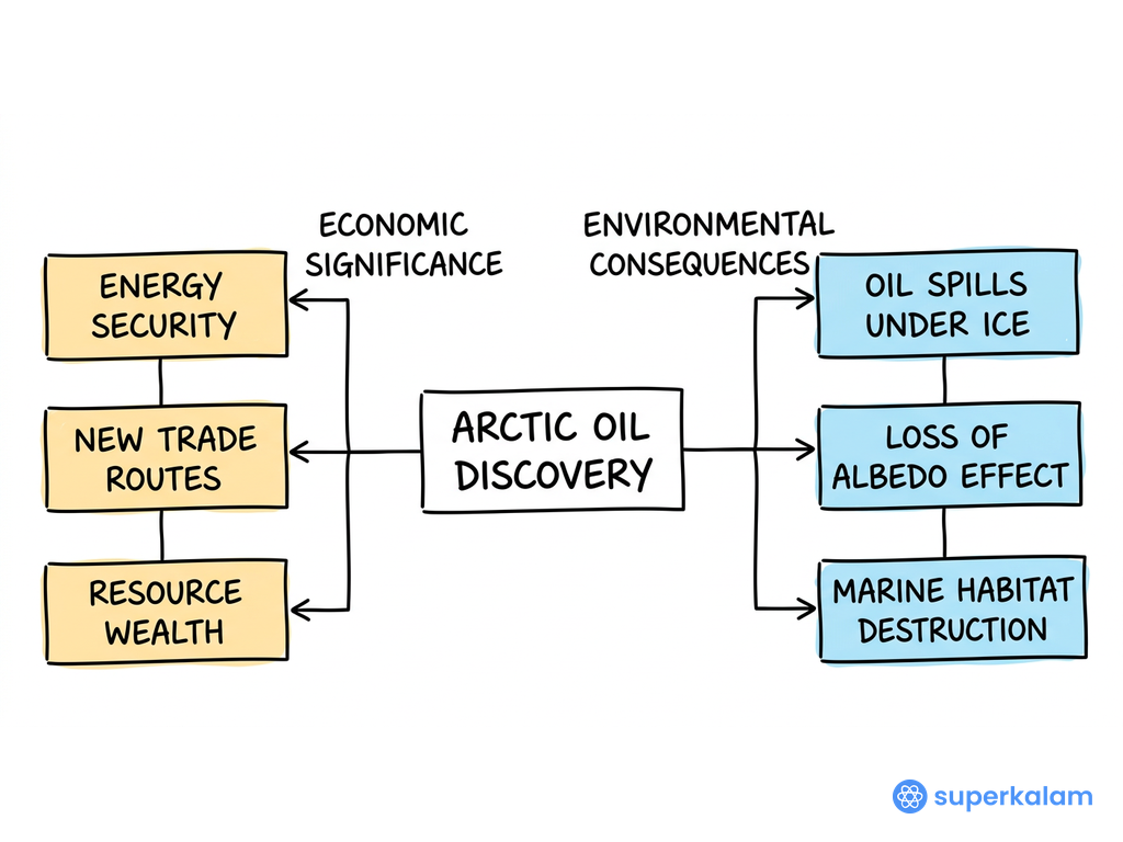 Arctic Oil Discovery Dual Branch Flowchart