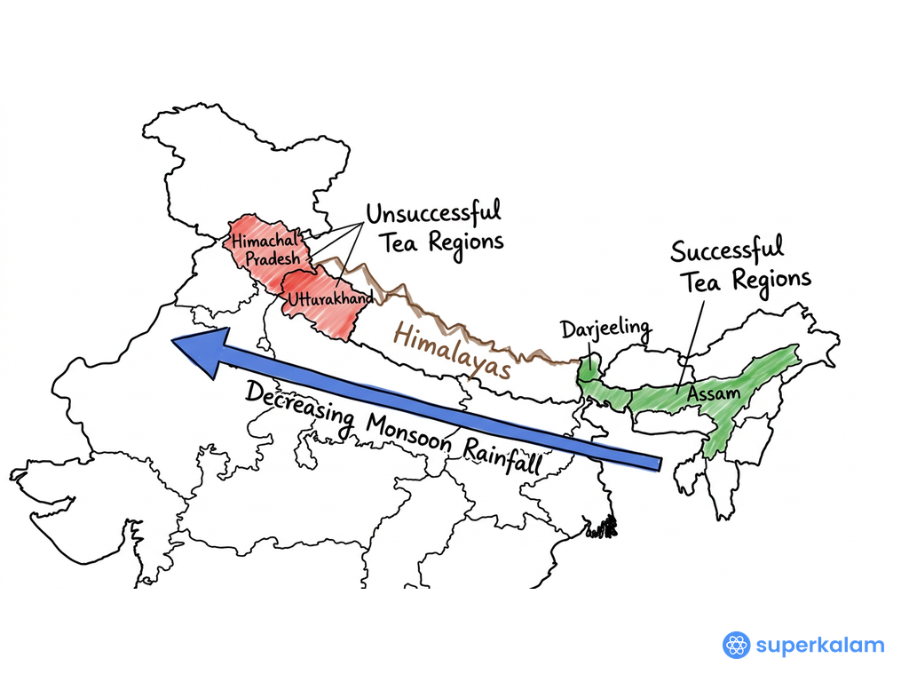 Himalayan Mountain Range in Northern India