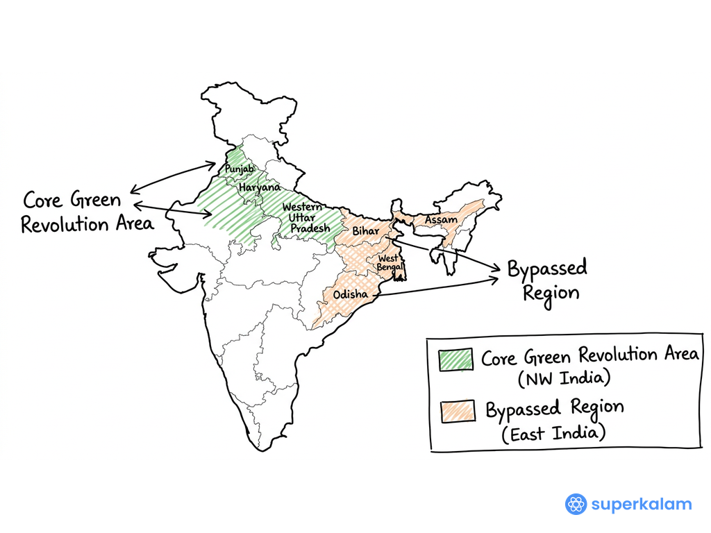 North Western India Map Outline and Shade