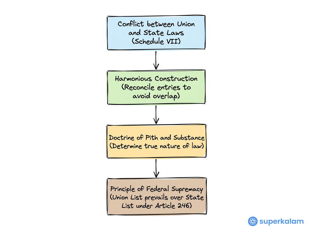 Judicial Resolution of Legislative Conflicts Flowchart