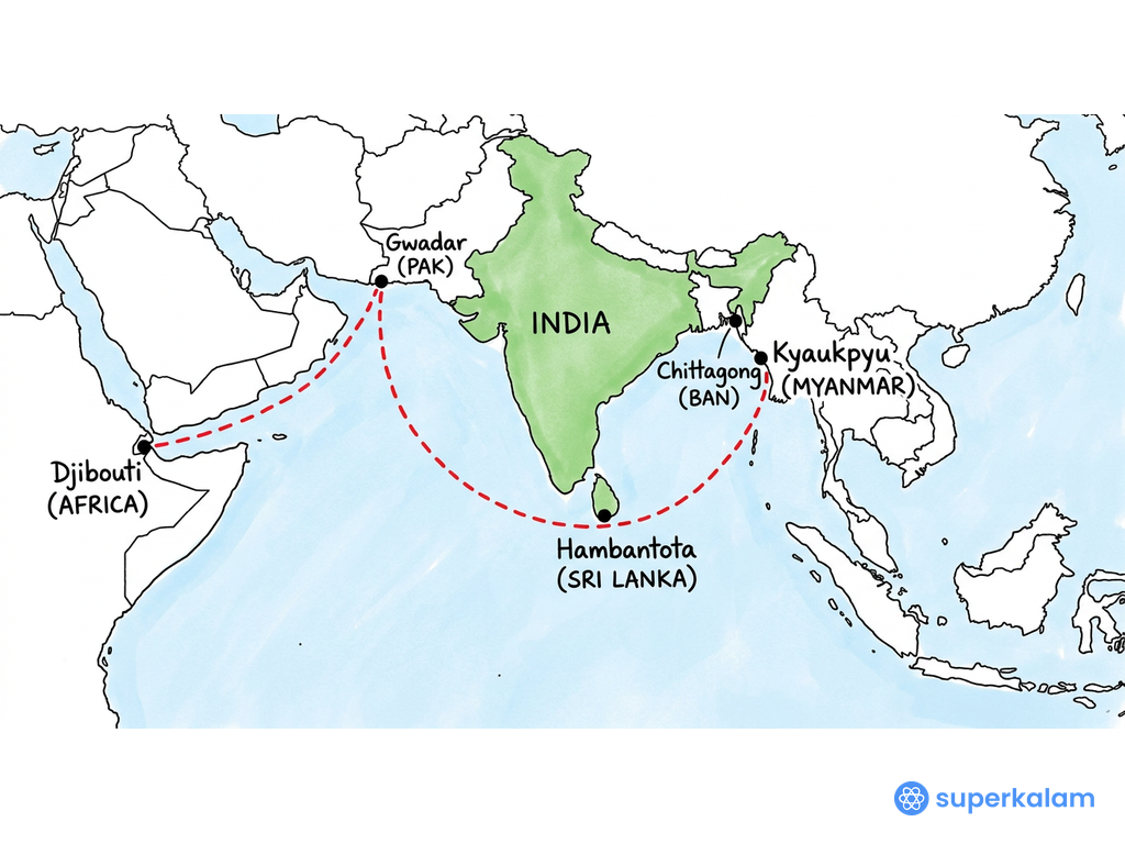 2017 Map of South Asia and India