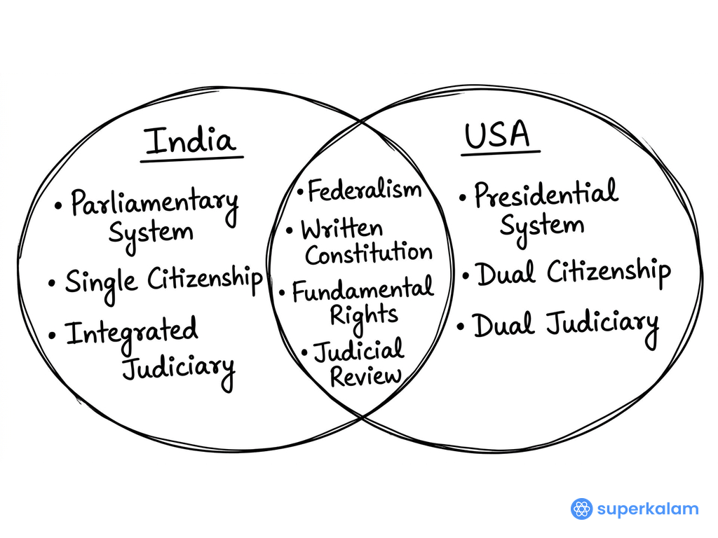 India and Parl Venn Diagram Overlap