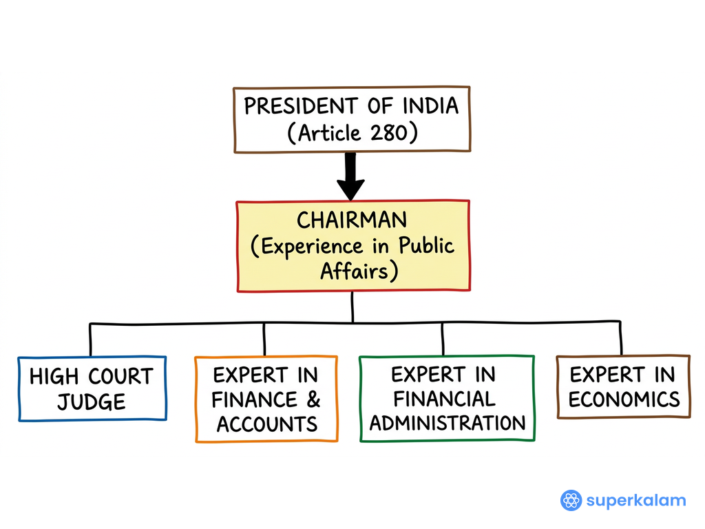 Finance Commission Constitution Organizational Chart