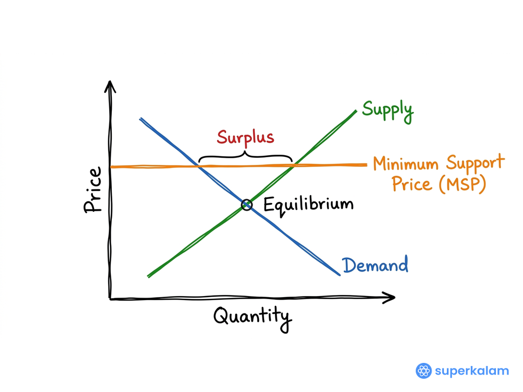 Price Quantity Relationship in Economics Graph