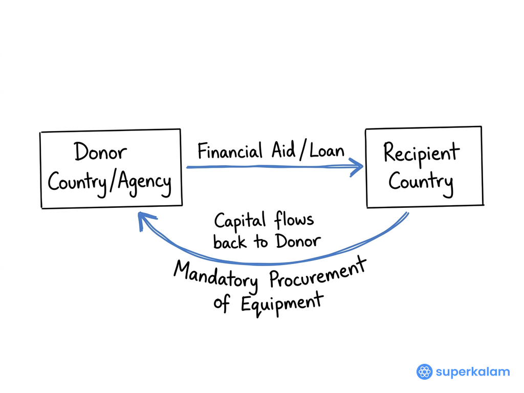 Tied Aid Flowchart Mechanism Donor Agency