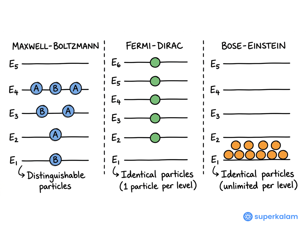 Statistical mechanics models energy level comparison