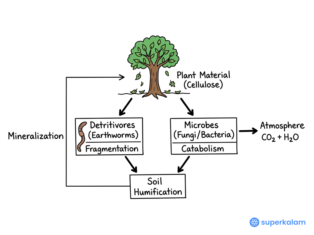 Cyclic Decomposition Process of Plant M