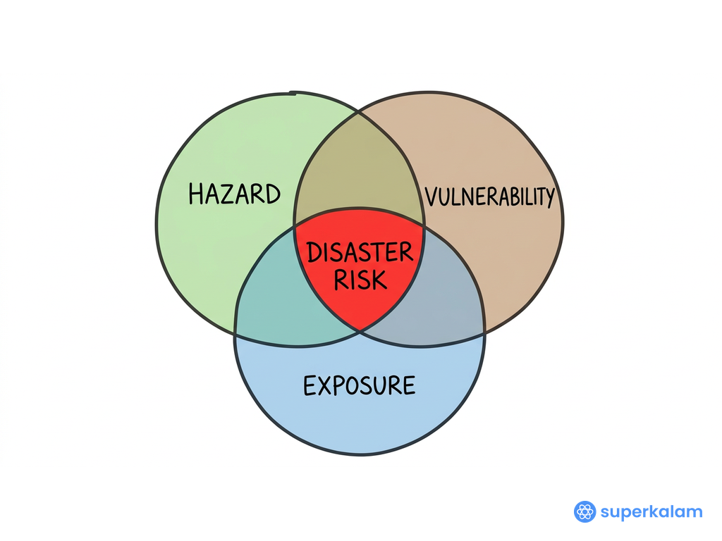 Three Circle Venn Diagram Labeled Hazard