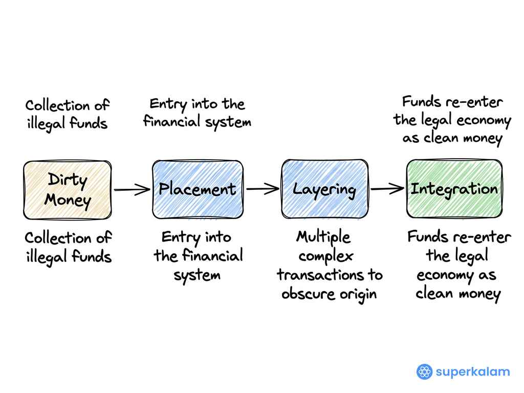 2021 Money Laundering Process Flowchart