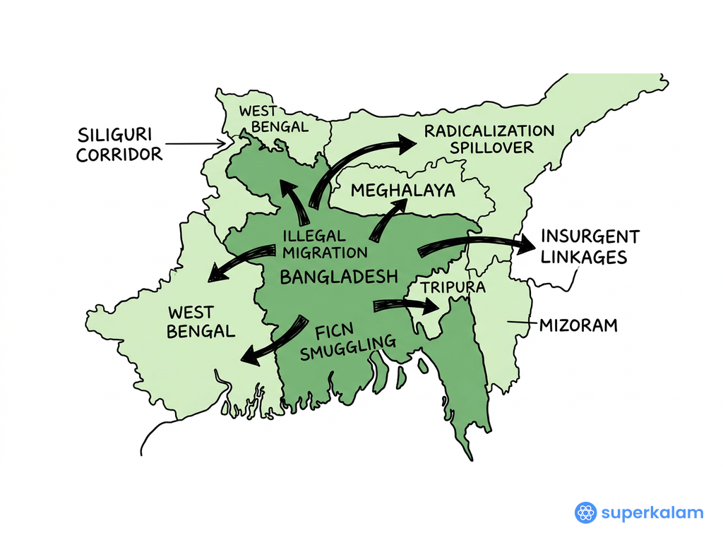 2013 Thematic Map of Bangladesh and India
