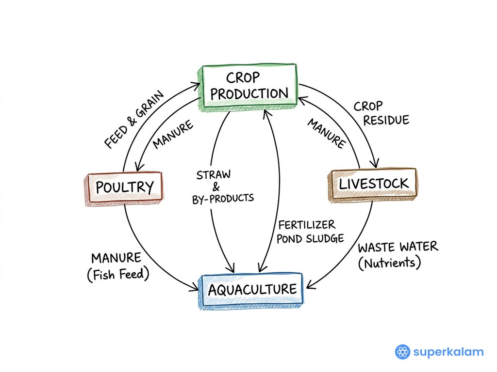 Integrated Farming System Circular Network Diagram