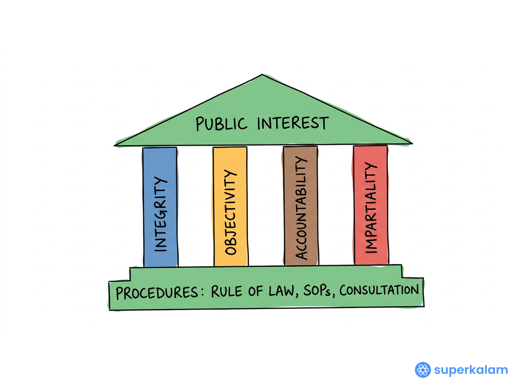Pillar diagram of public interest structure