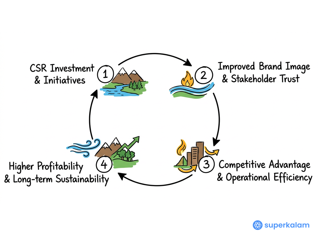 Four Node Circular Flowchart Loop