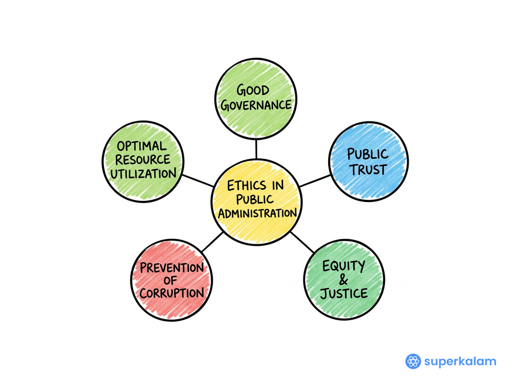 Ethics in Public Administration Radial Diagram