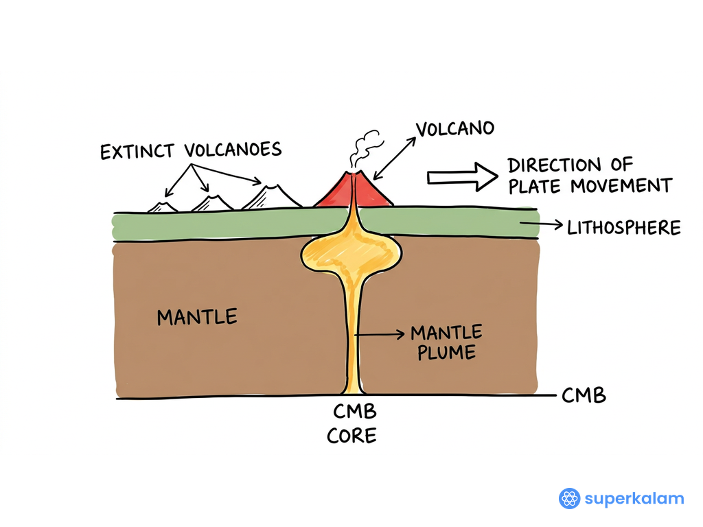 2018 Mantle plume geological cross section