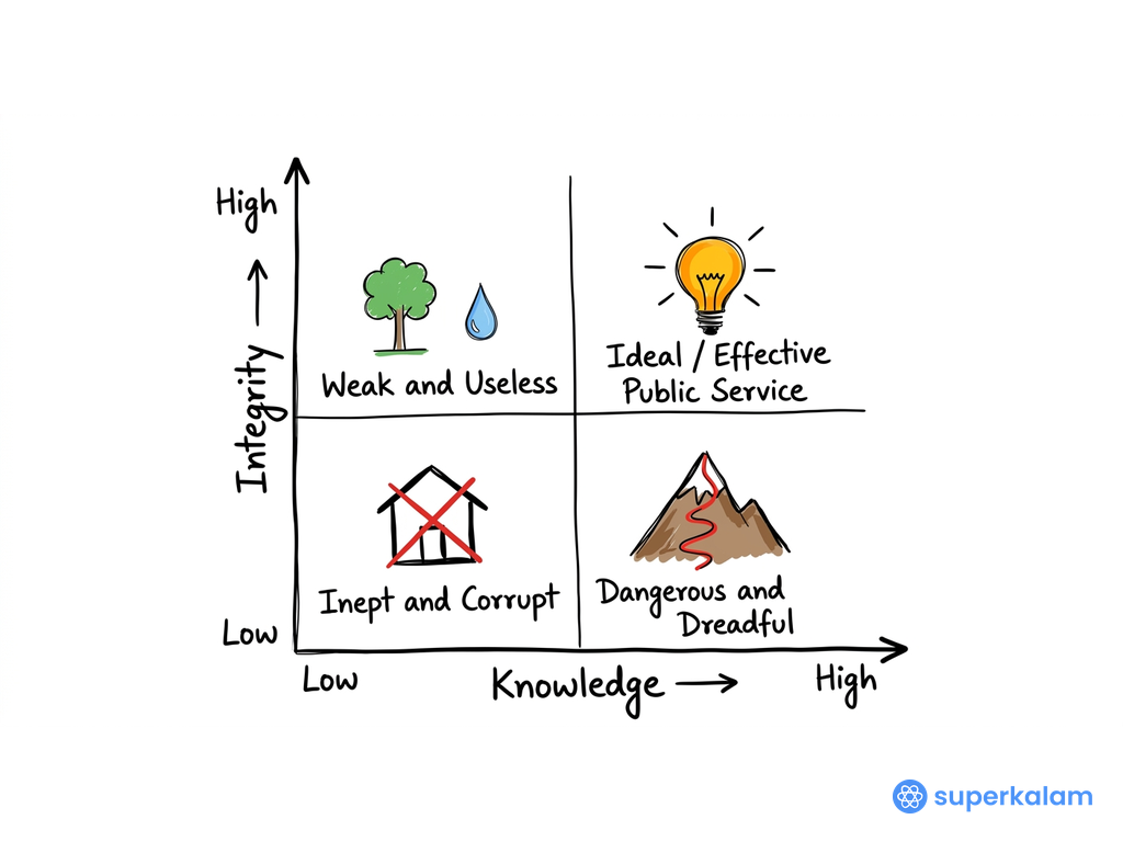 2x2 Matrix Diagram of Knowledge Axes