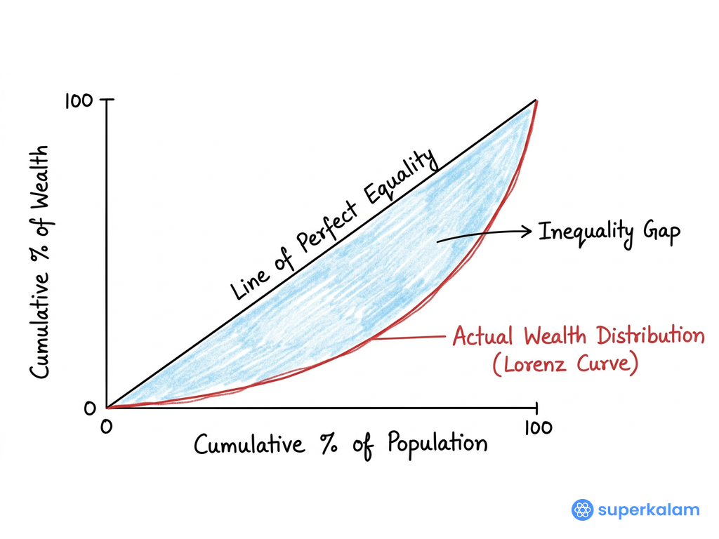 2017 Lorenz Curve of Population Distribution