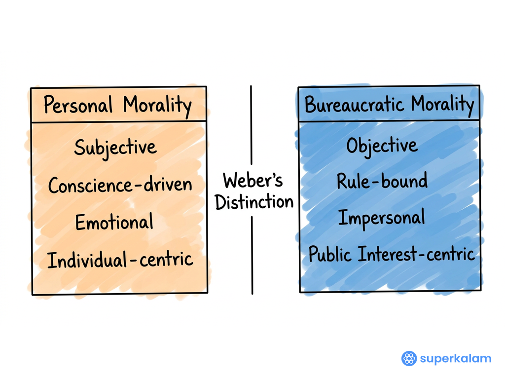 Comparative framework with titled boxes